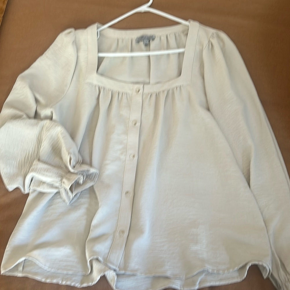 Wishlist apparel, cream blouse